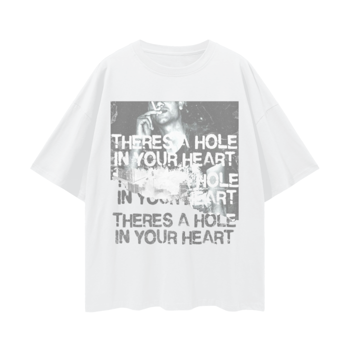 There's A Hole Drop Shoulder Tee